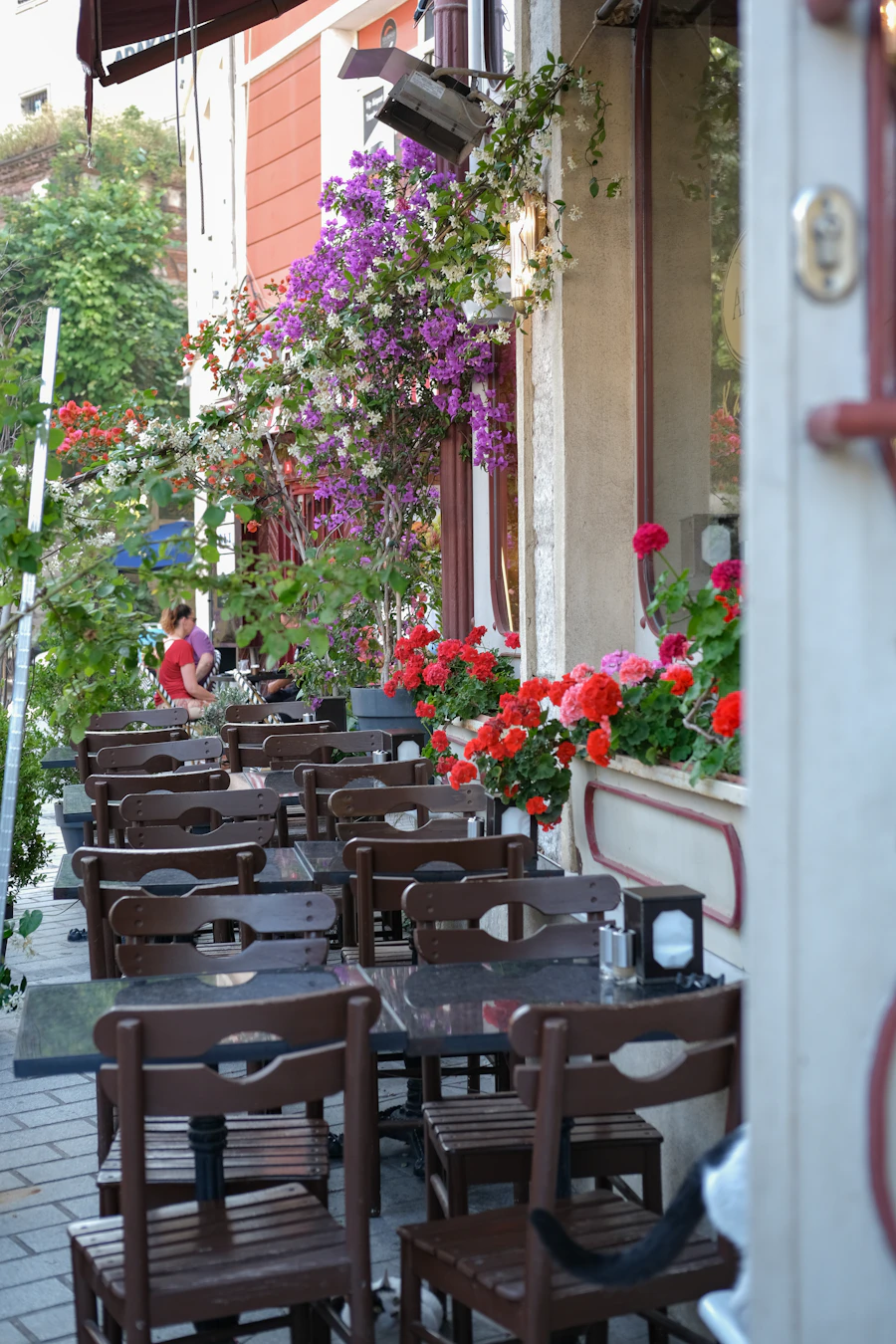 Karaköy'de sokak kafesi