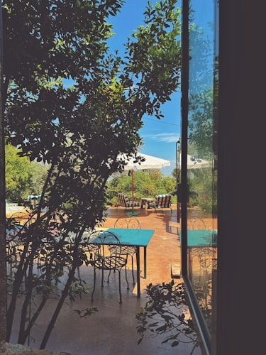 Garden Room overlooking the courtyard