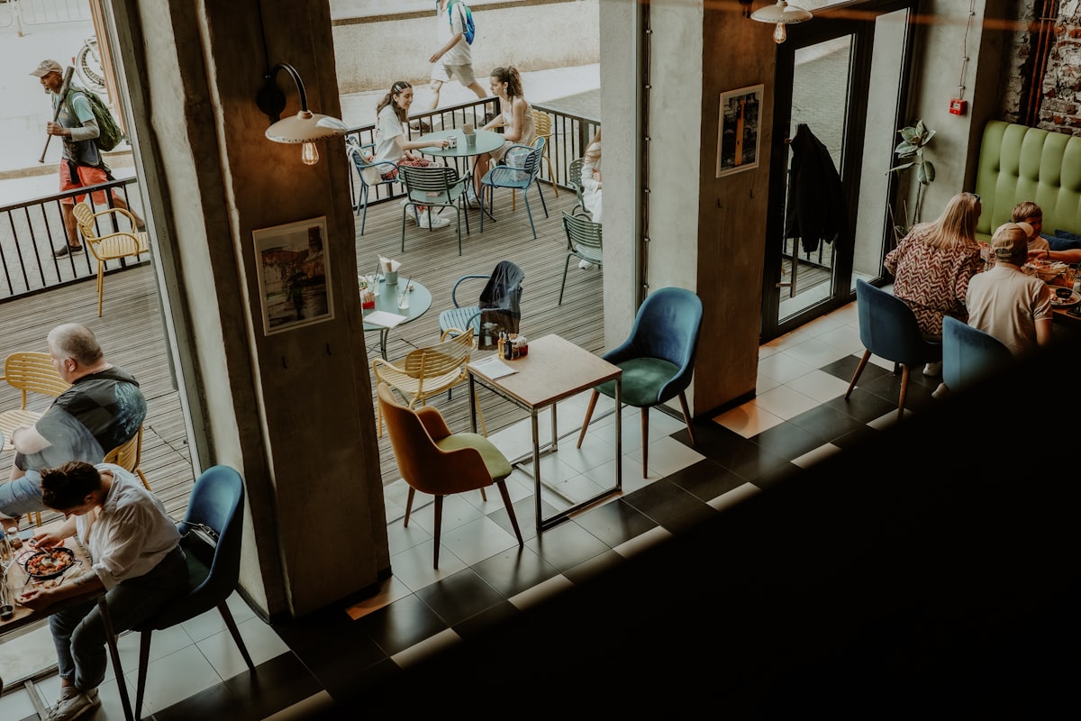 Cozy cafe interior with customers — Langley restaurants guide