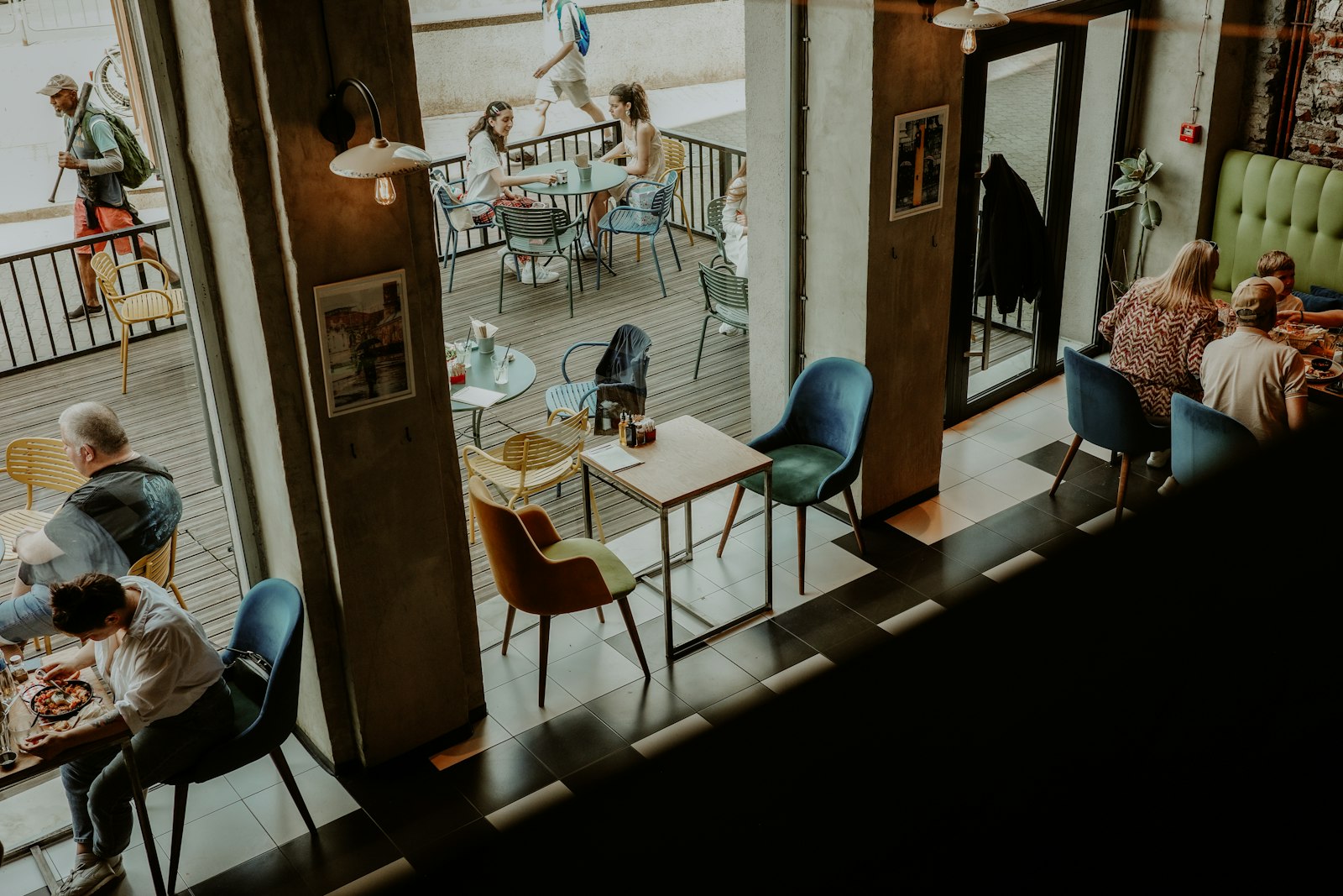 Cozy cafe interior — downtown Langley Whidbey Island restaurants guide