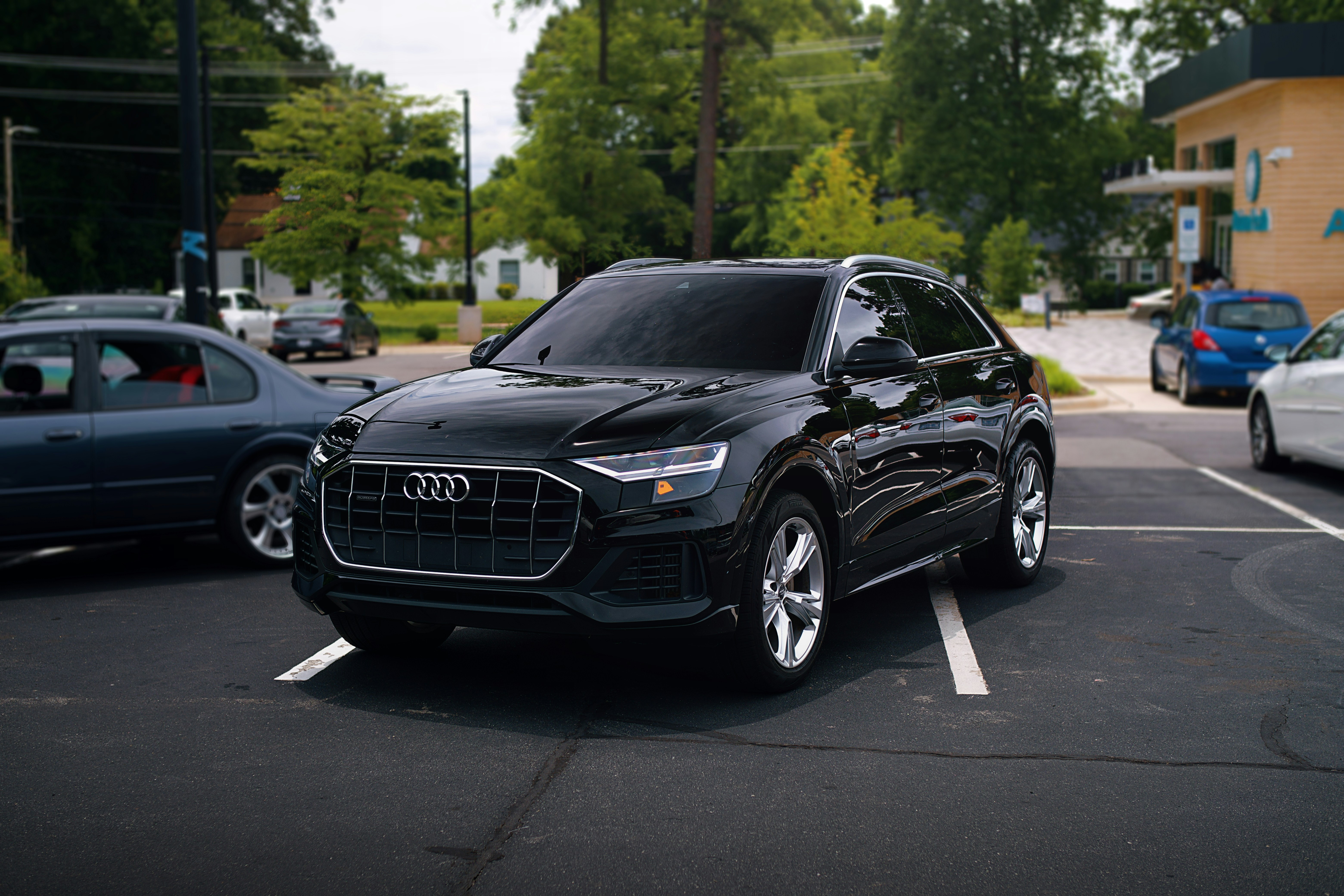 black Audi SUV