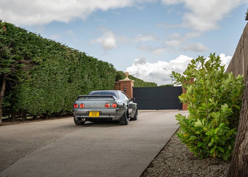 Automatic gate at a property entrance