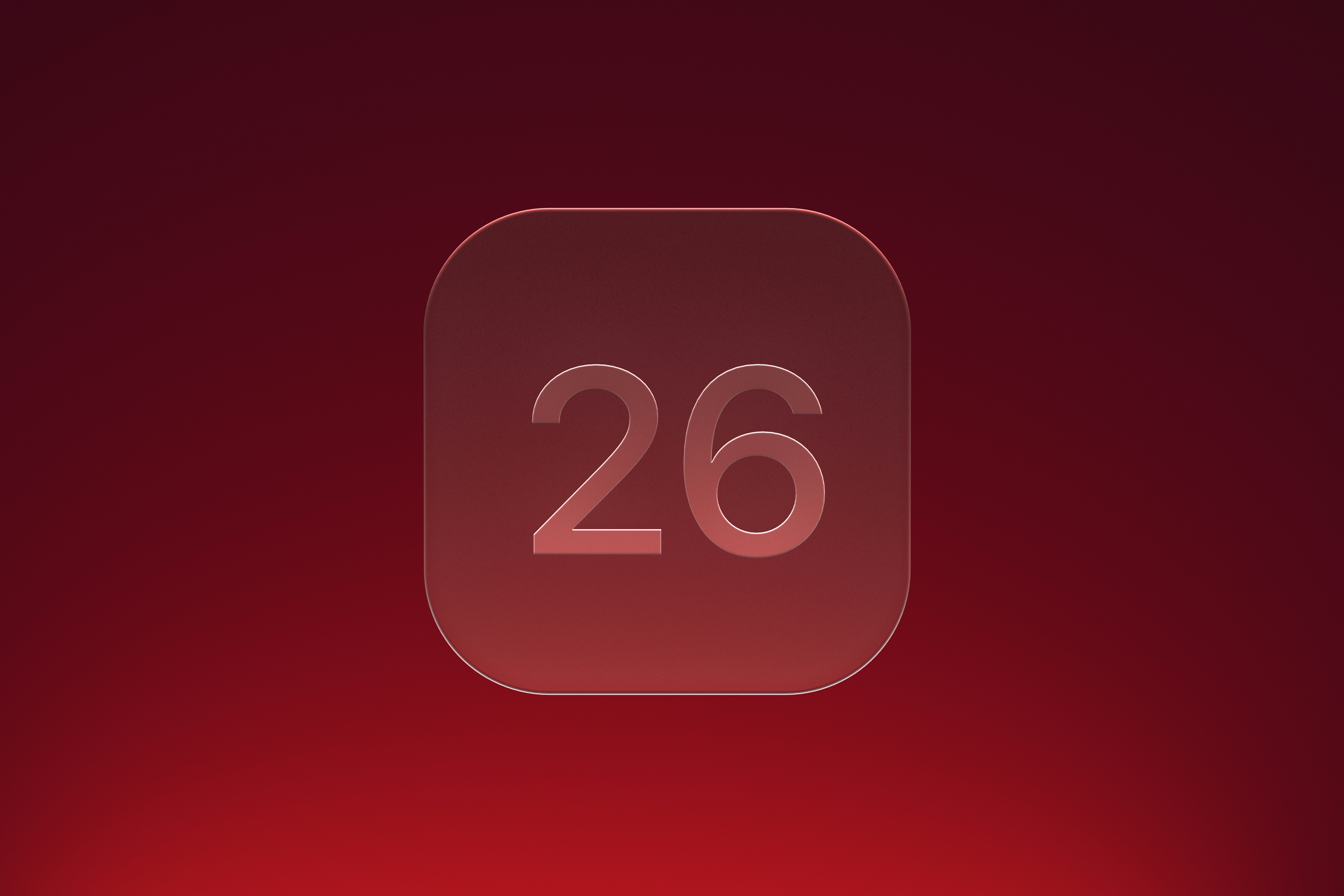 The number 26 is displayed on a red background.