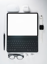 Modern gadgets and accessories are displayed.