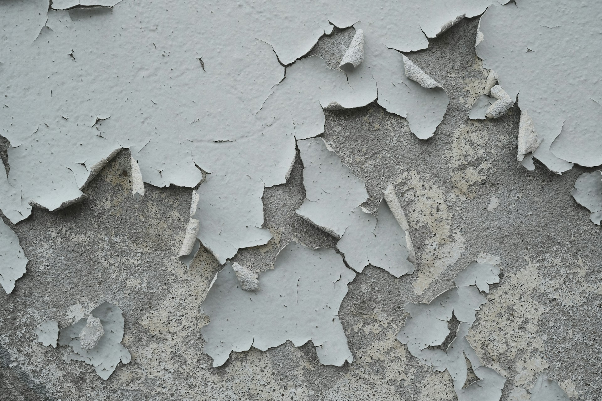 Flaking paint shows its age on a weathered surface.