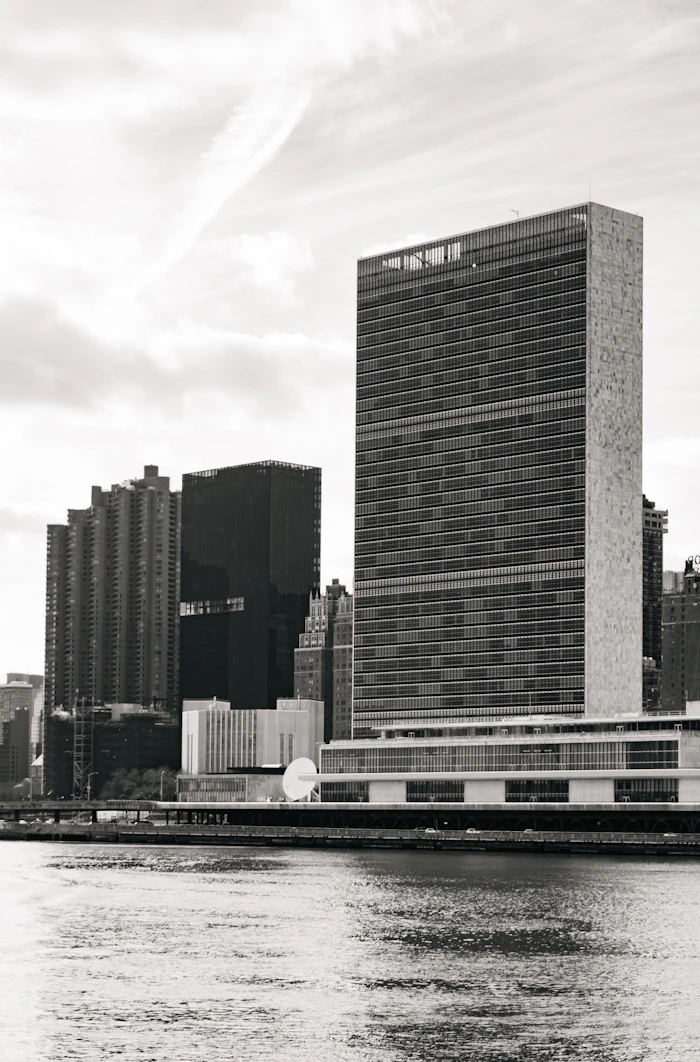 United Nations Headquarters building in New York City