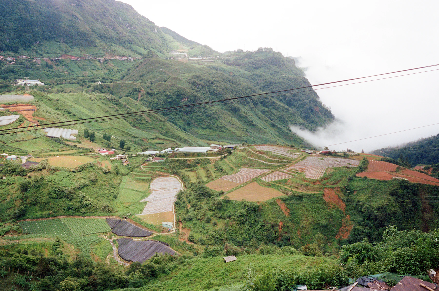 Terraced volcanic hills in Rwanda