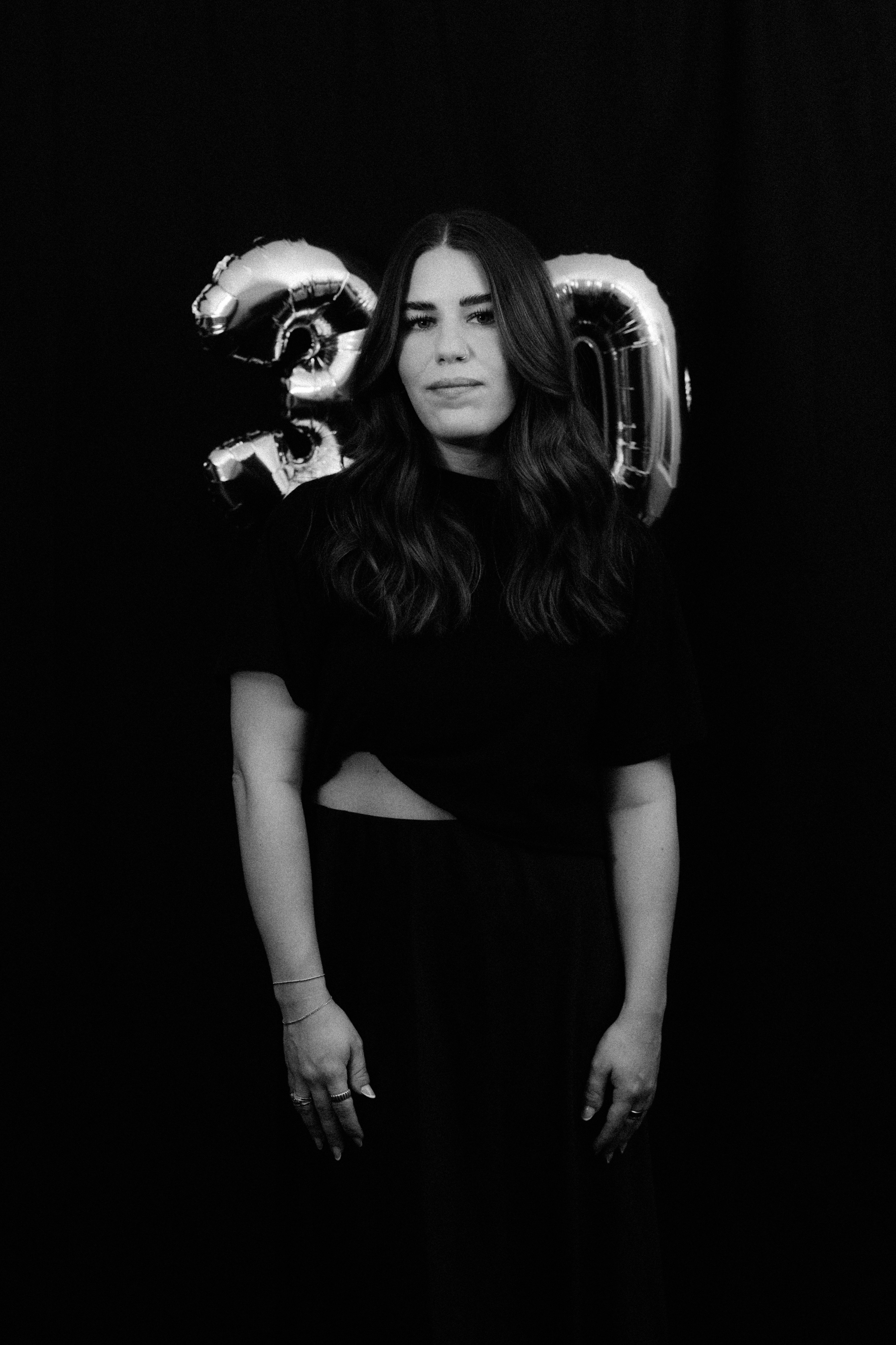 Woman poses in front of 