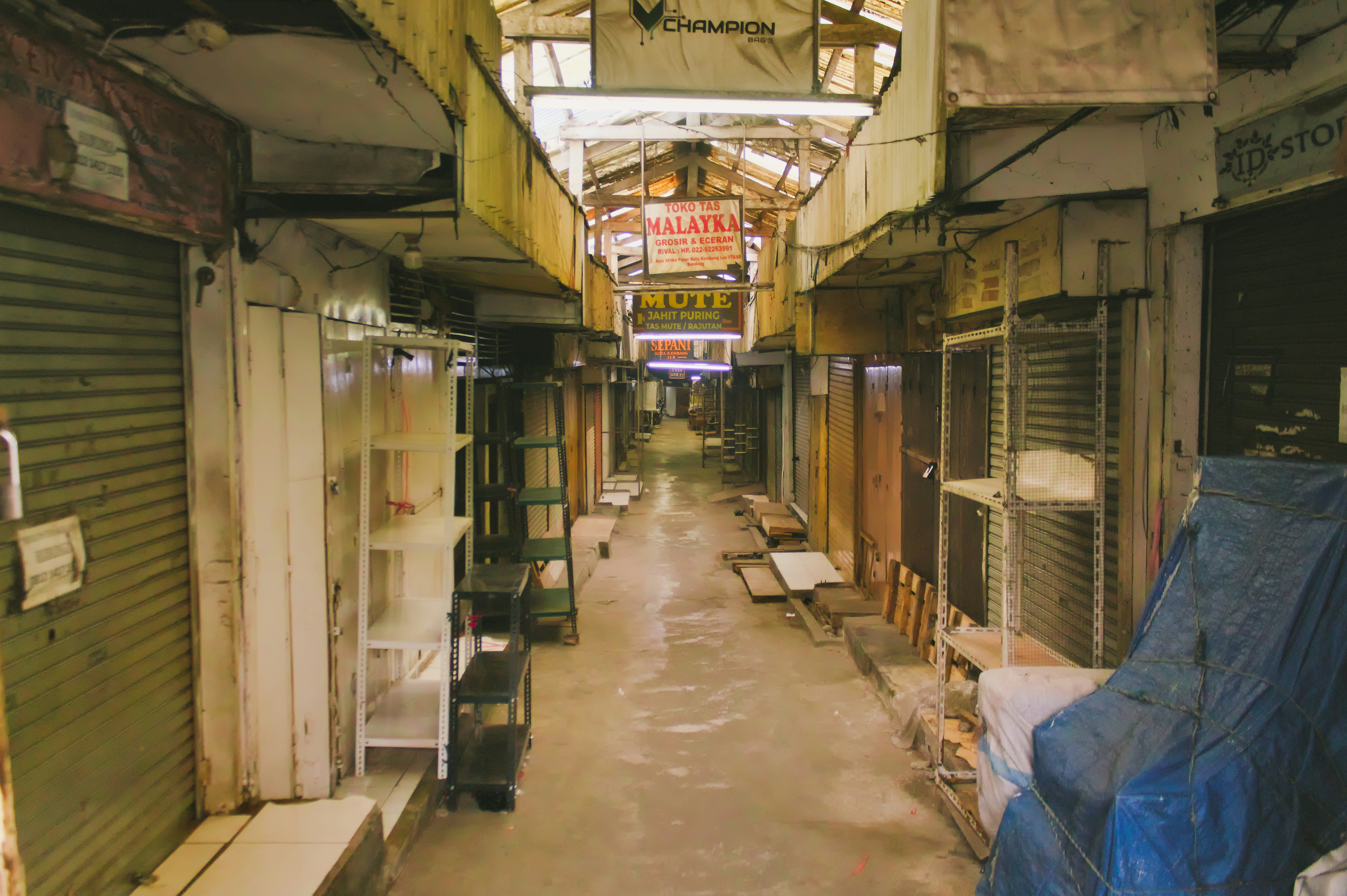 Empty local storefront