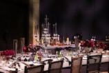 A beautiful table is set for a special event.
