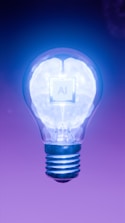 Ai brain inside a light bulb.