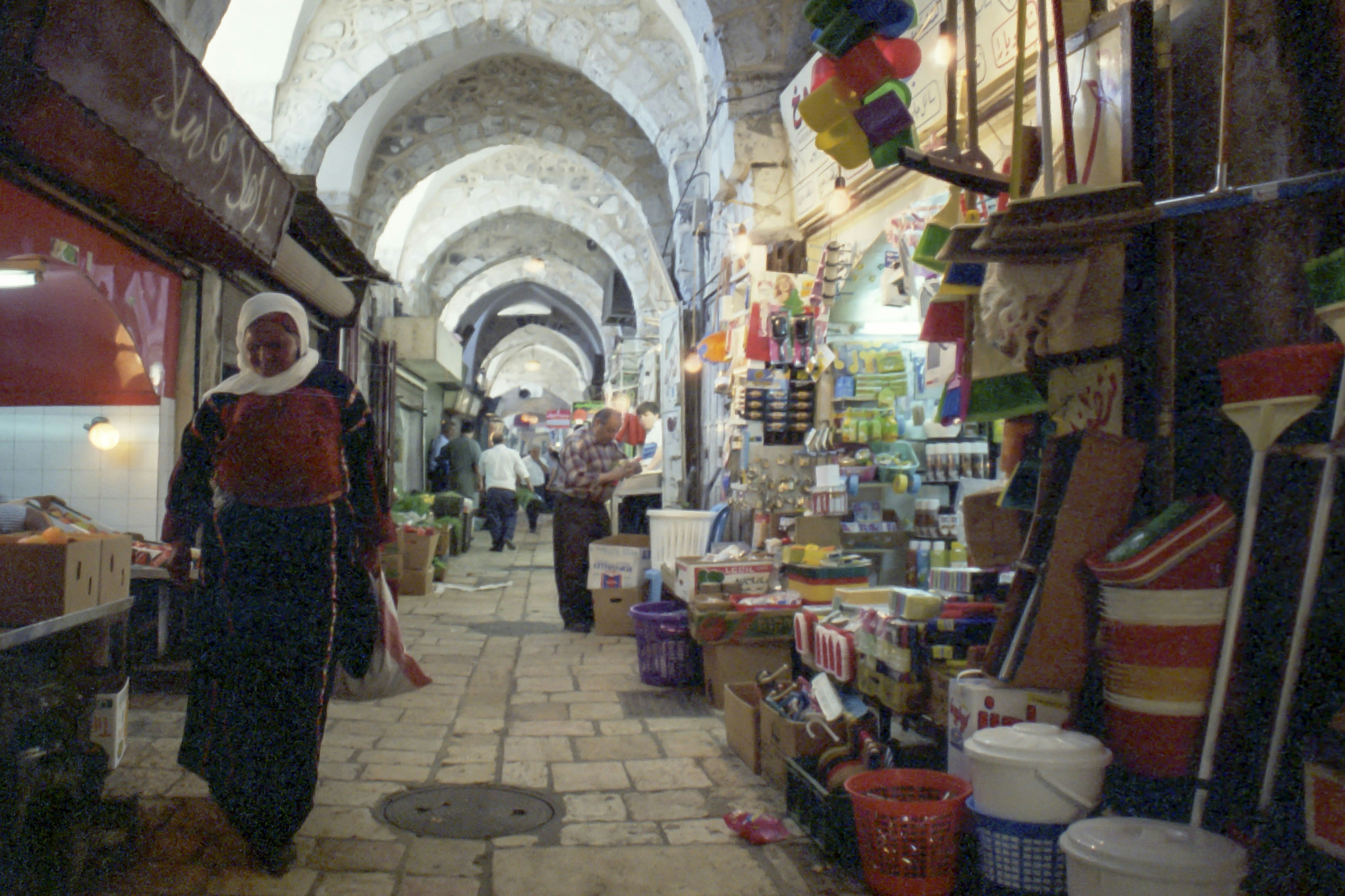 Colorful market goods