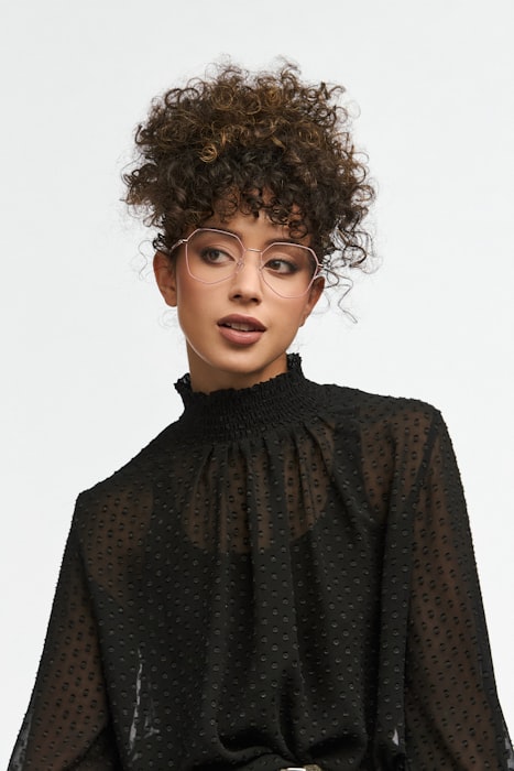 Top blouse en soie