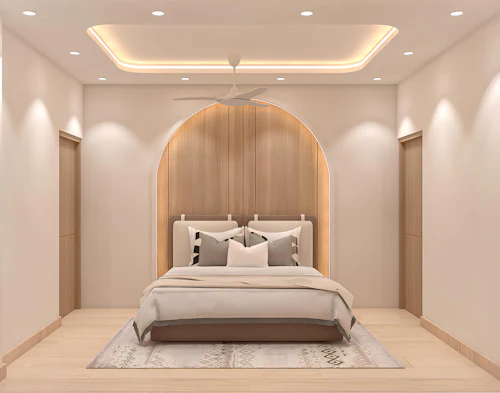Neutral modern bedroom