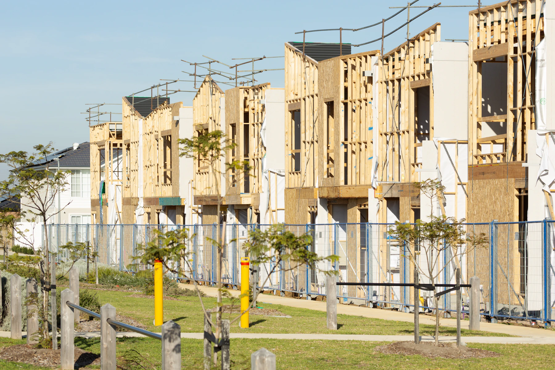 New residential construction framing