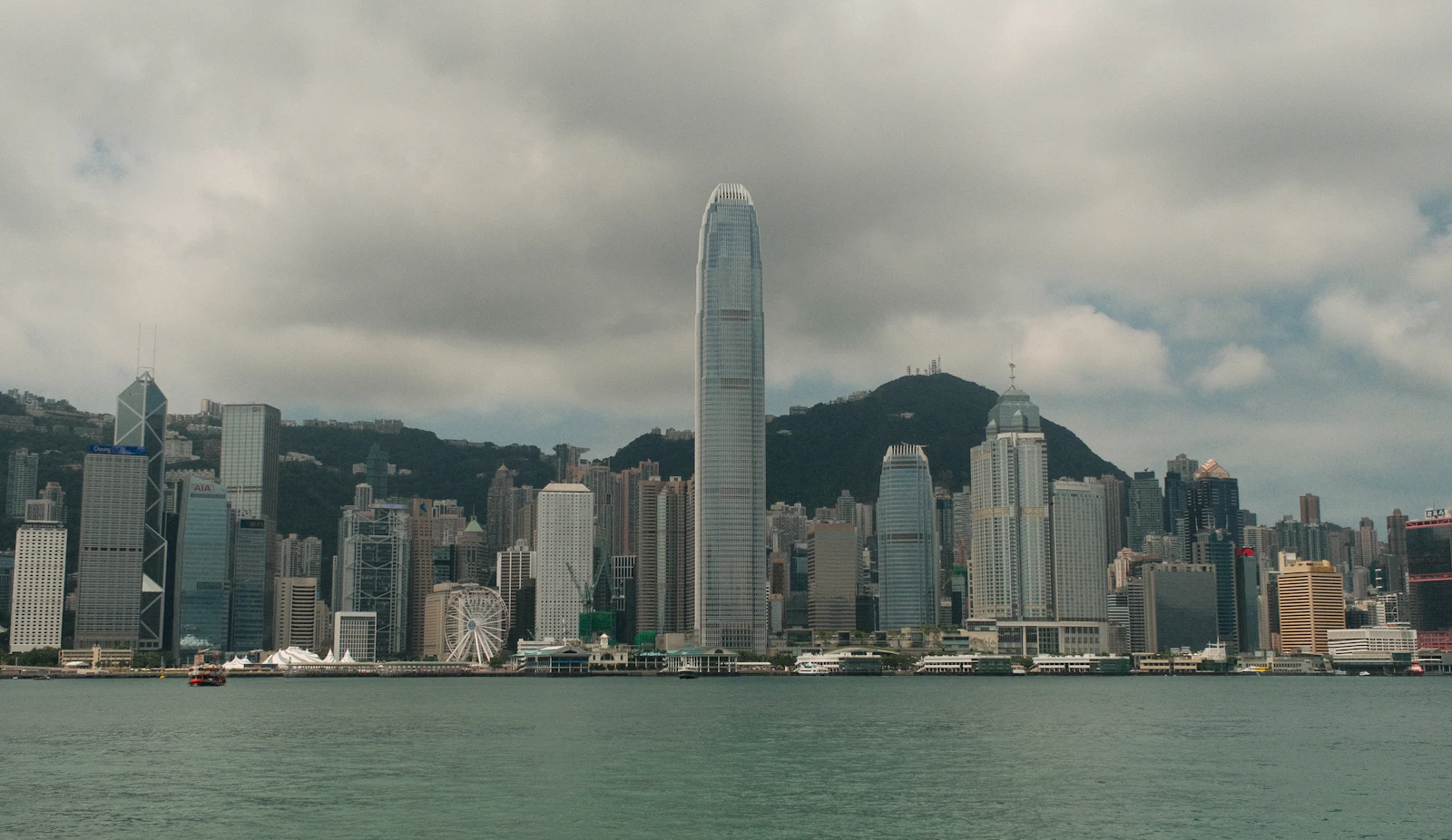 Hong Kong skyline and harbour