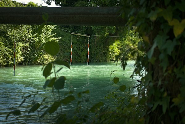 The white-water slalom course — Pau, France