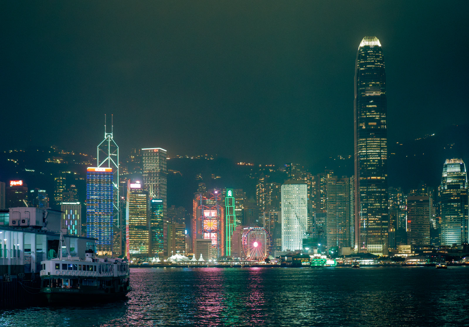 Hong Kong Island skyline across Victoria Harbour