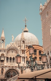 Beautiful architecture in venice, italy.