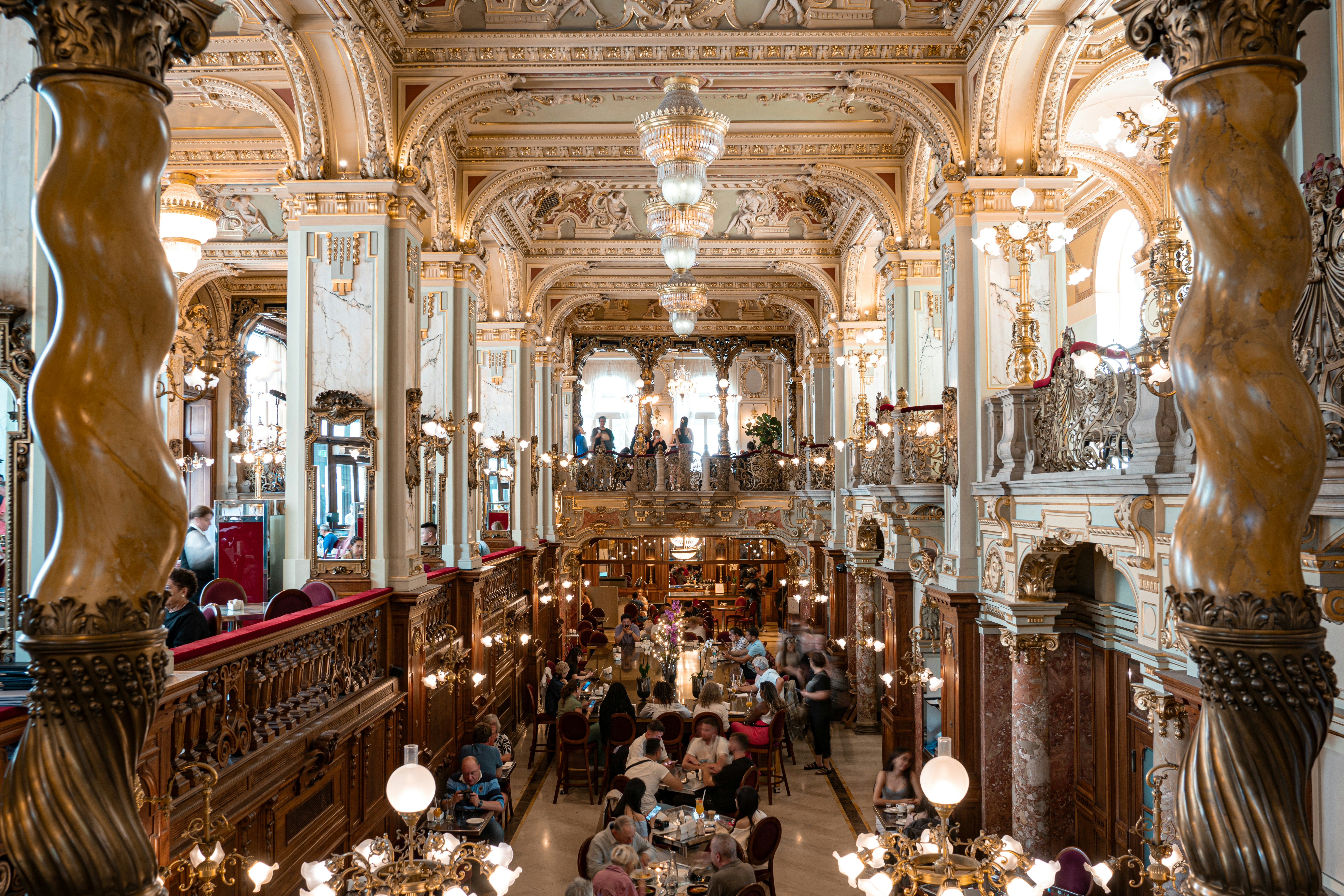 Budapest coffee house interior