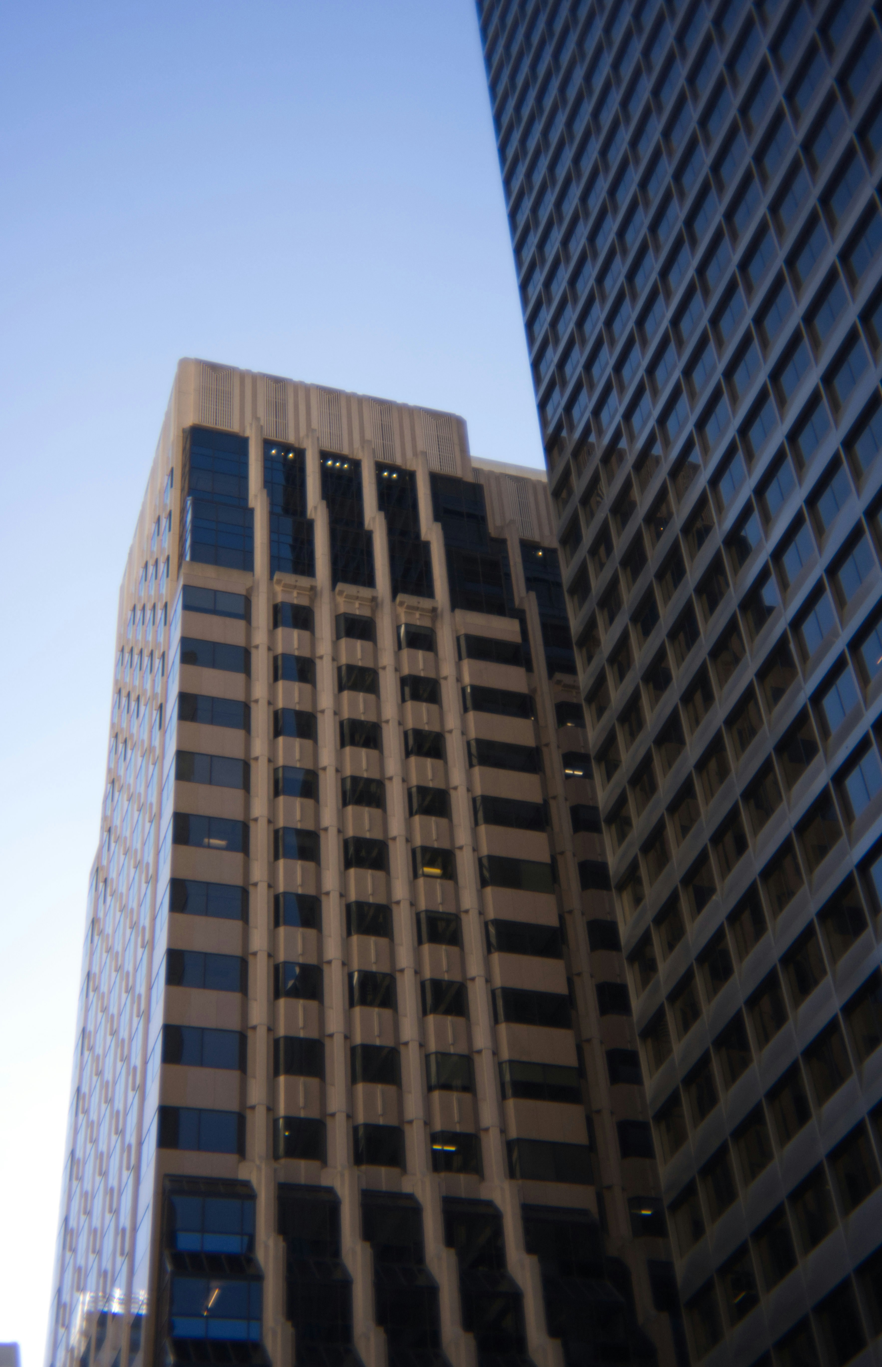 Skyscrapers with blue sky.