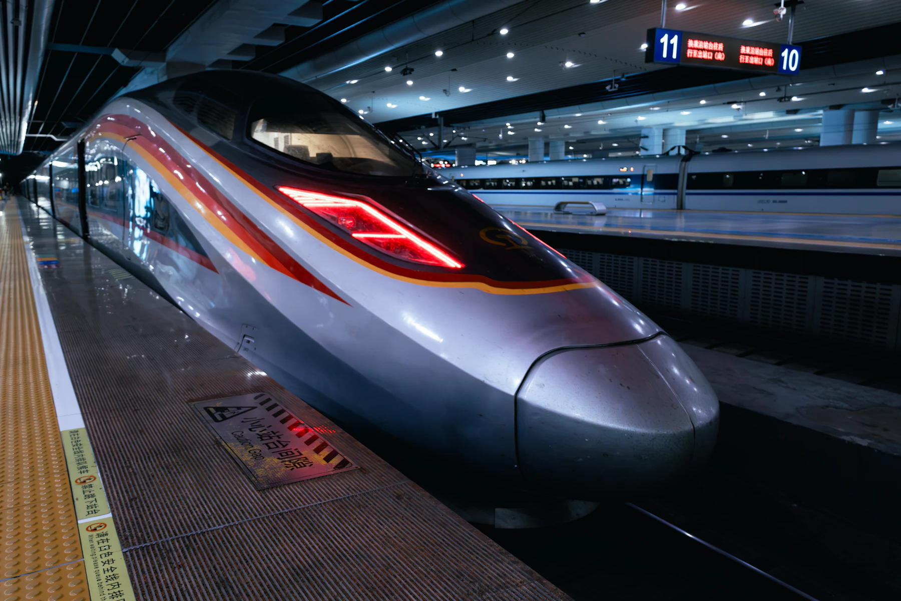 High-speed train at the platform