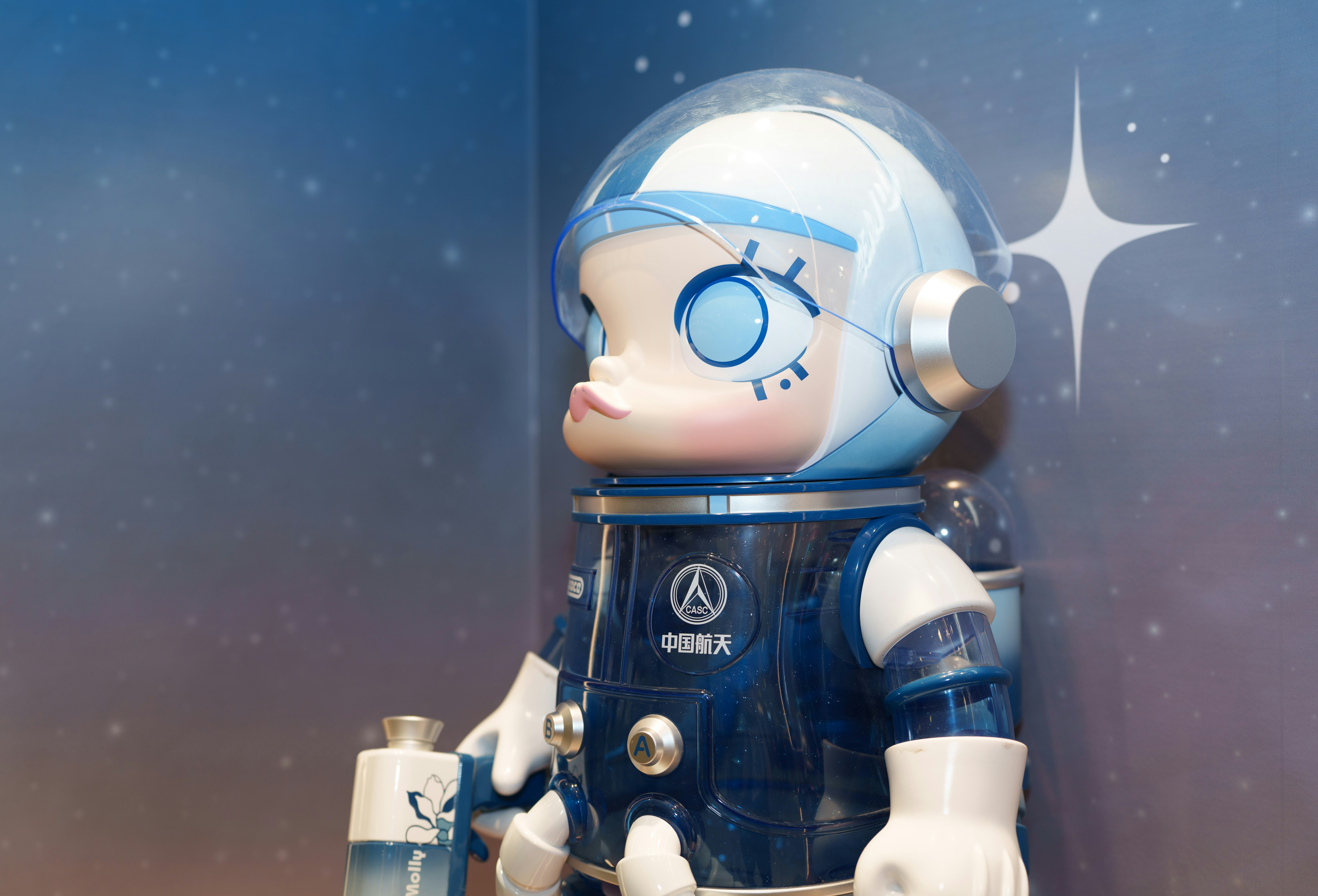 Blue Astronaut Character