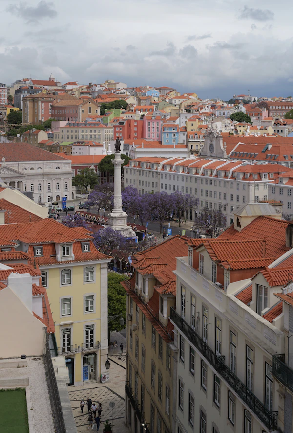Lisbon cityscape from a high vantage point