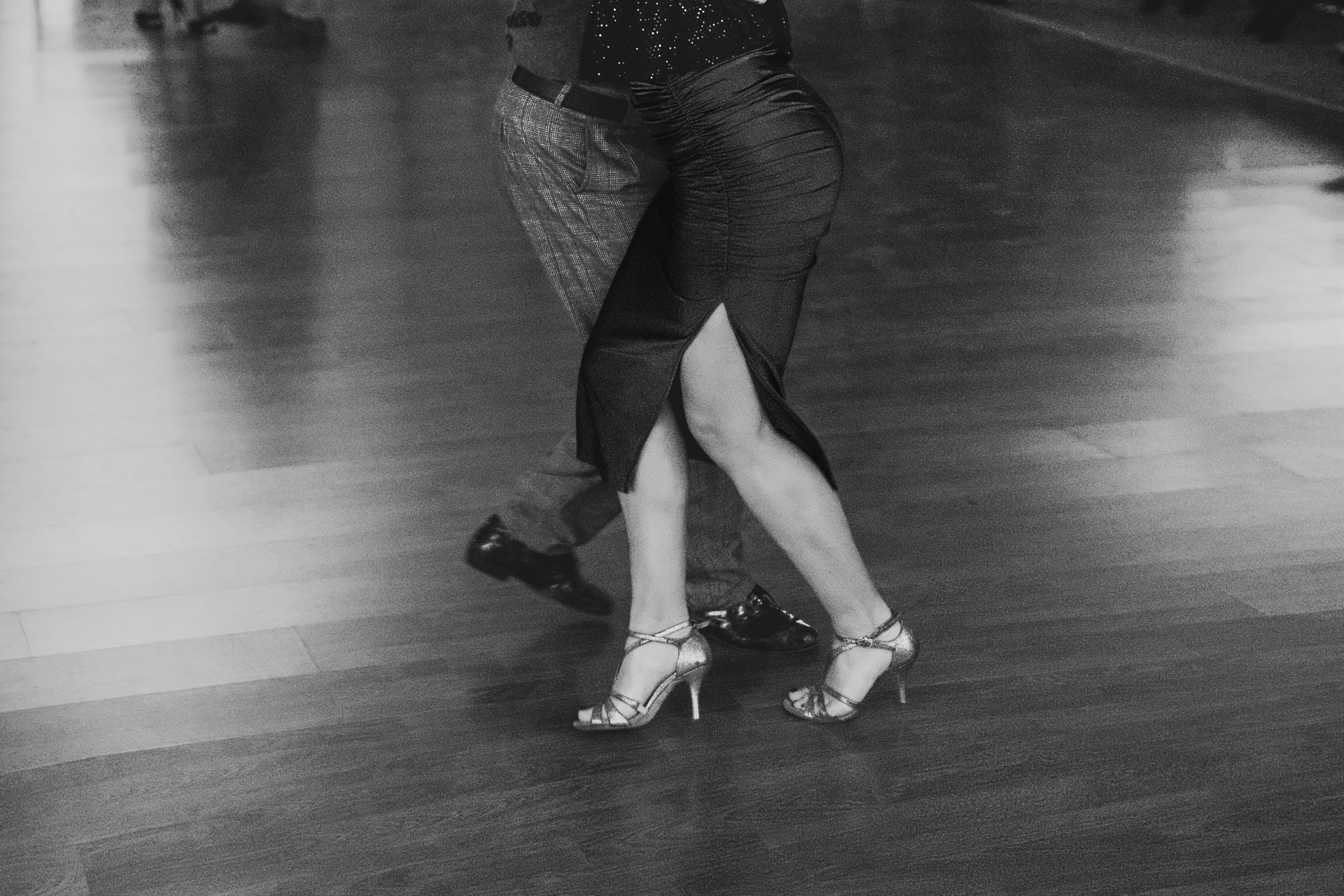 Two people dance the tango gracefully