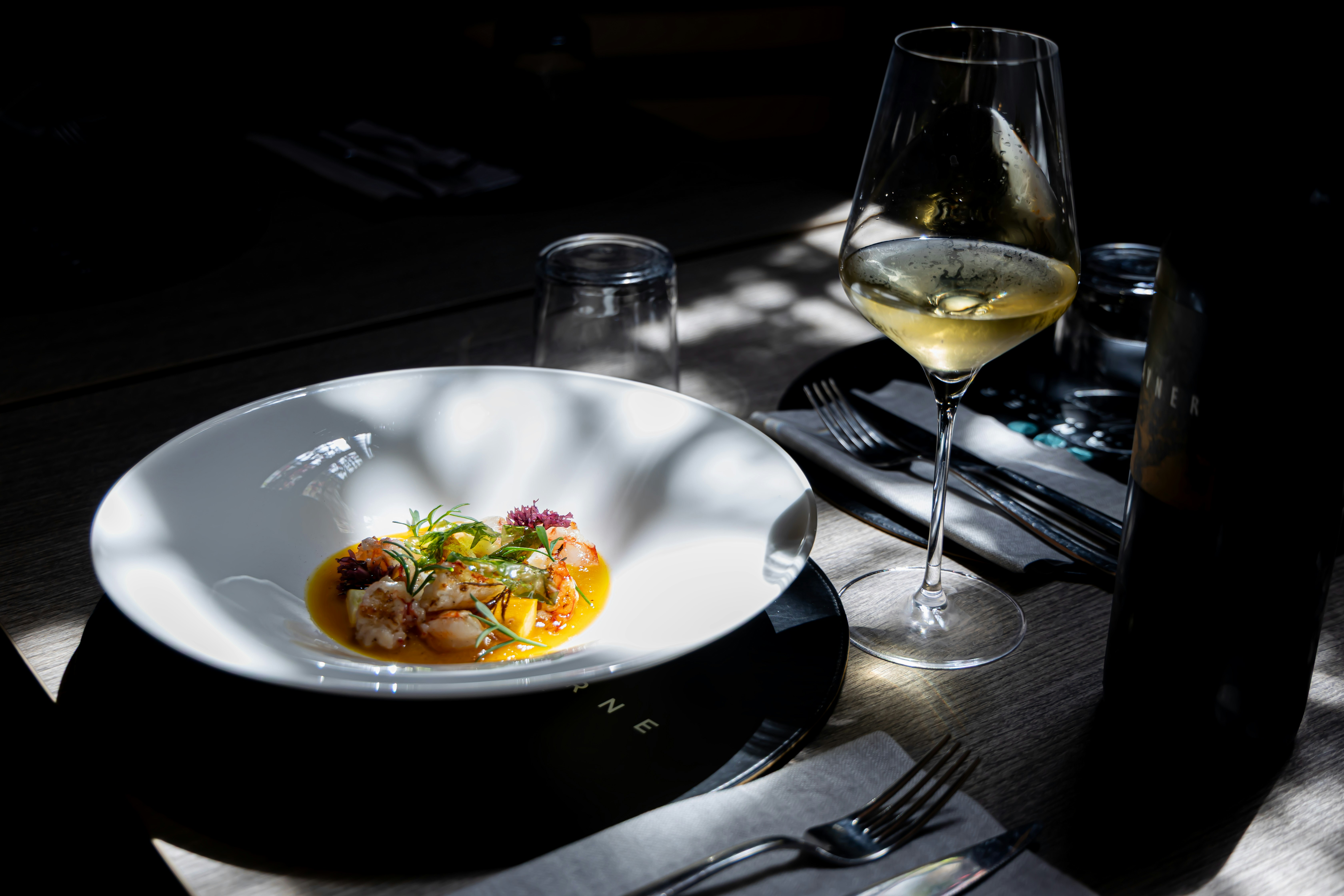 luxury italian cuisine presentation