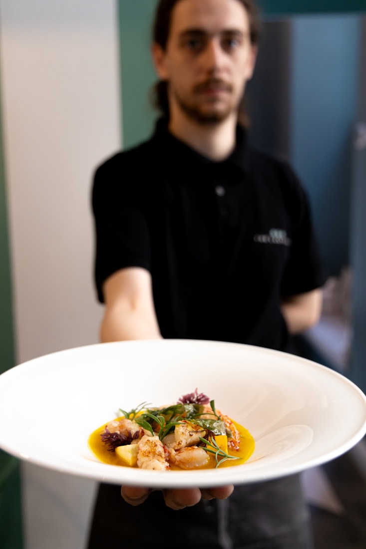 A plated fine-dining dish