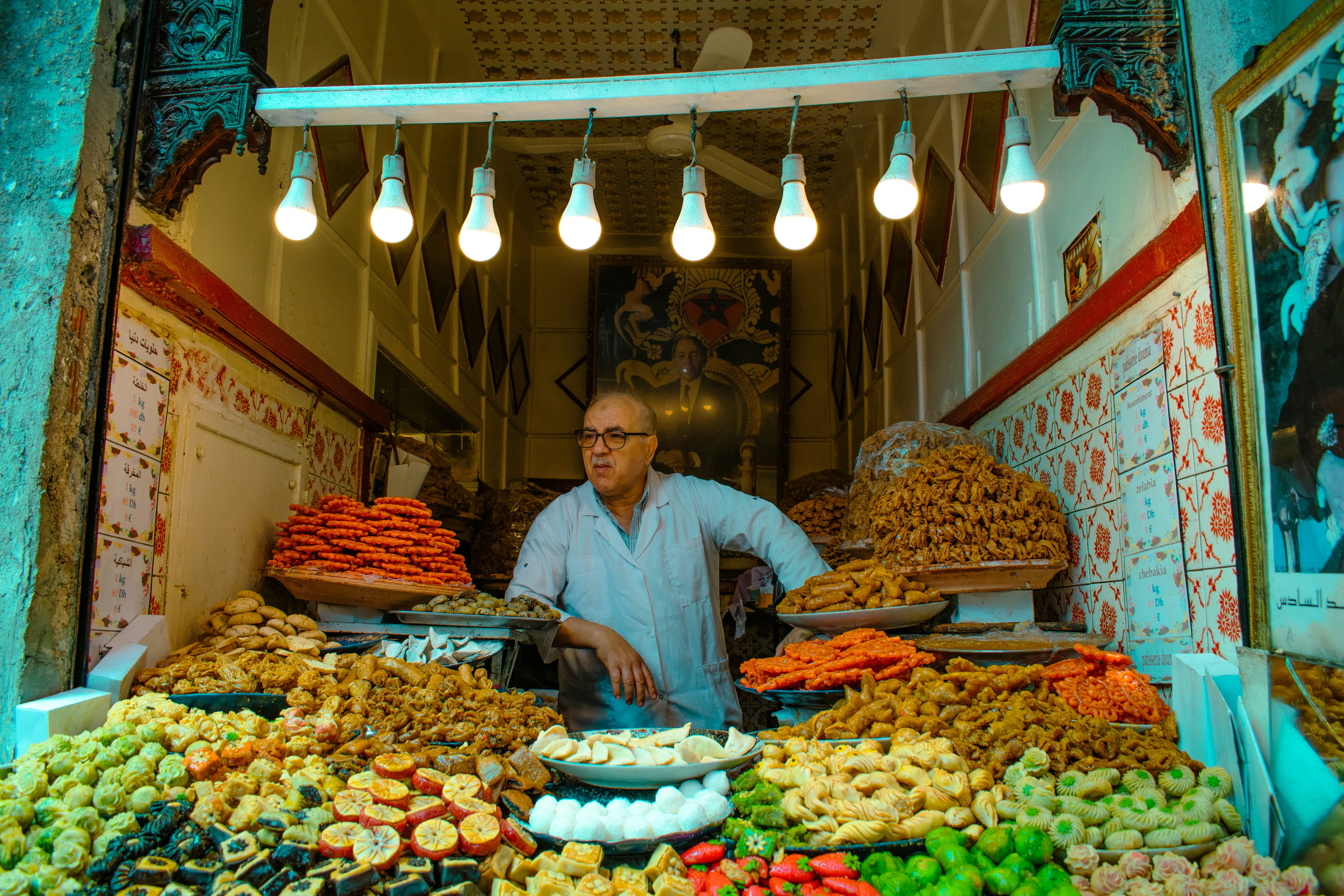 Colorful treats display