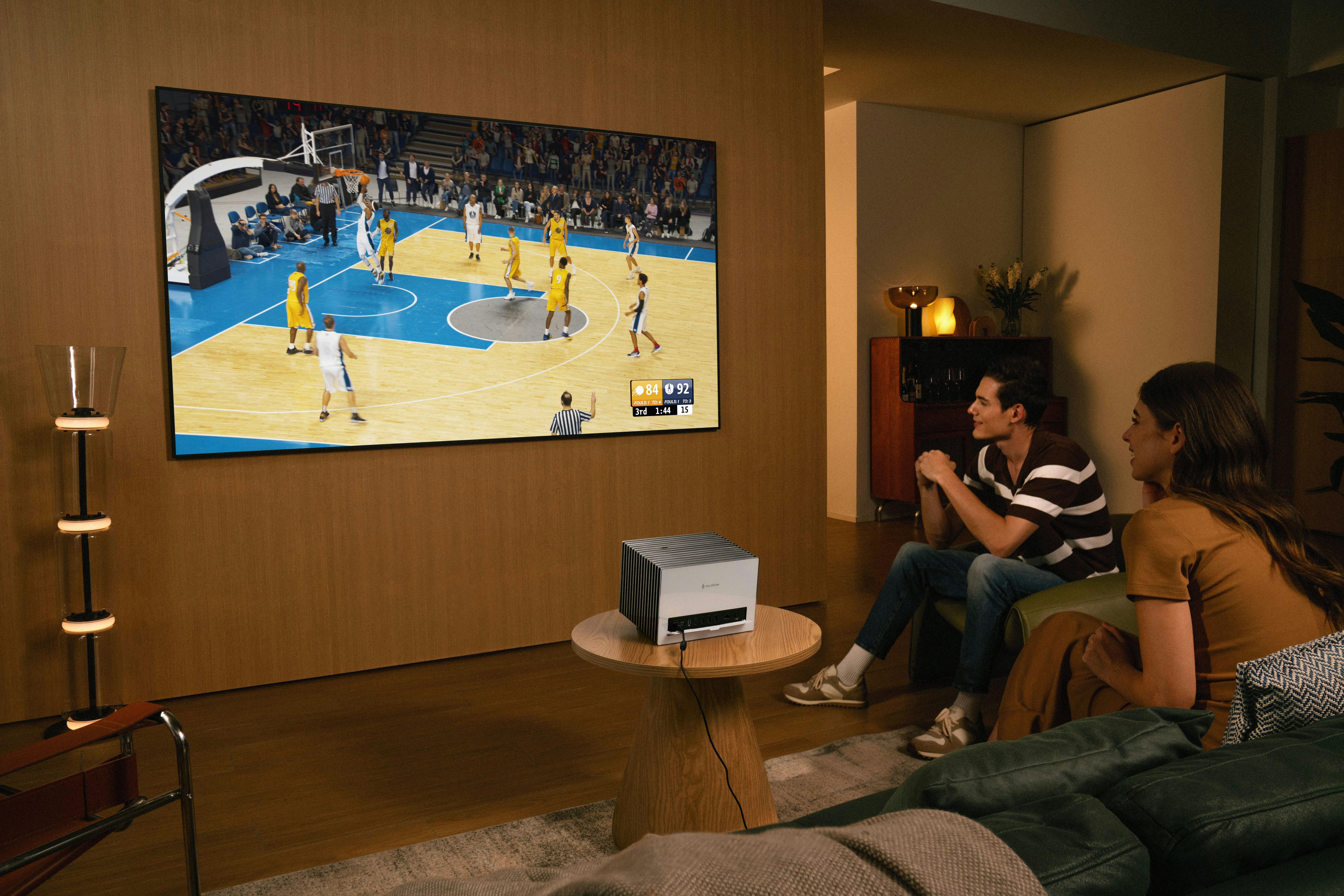 basketball game projection