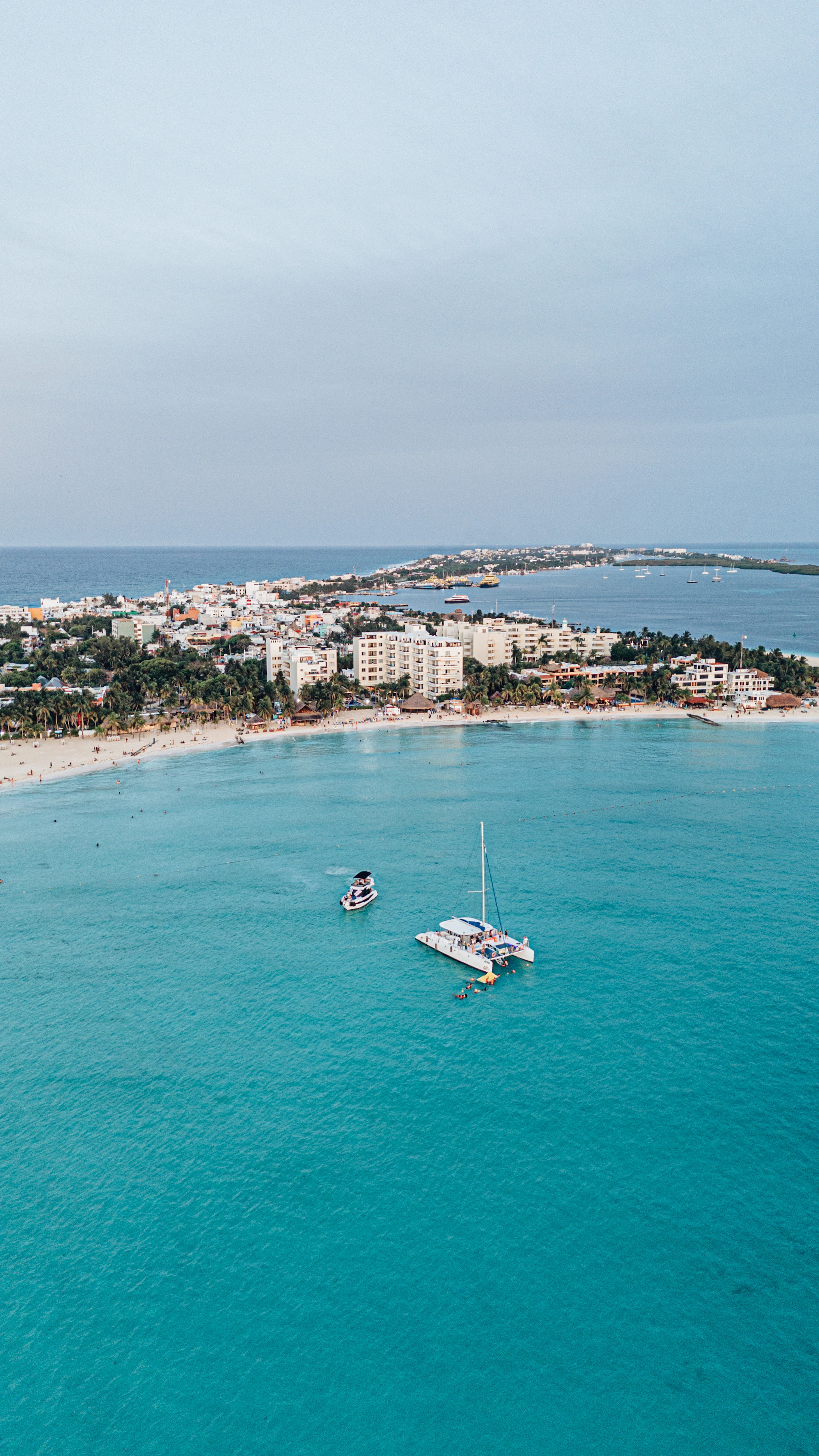 Caribbean coastline in the Cancún region