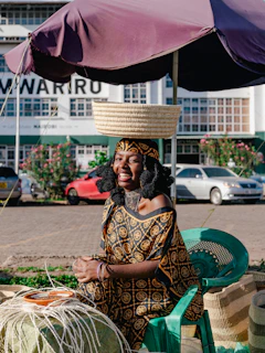 Entrepreneur at market