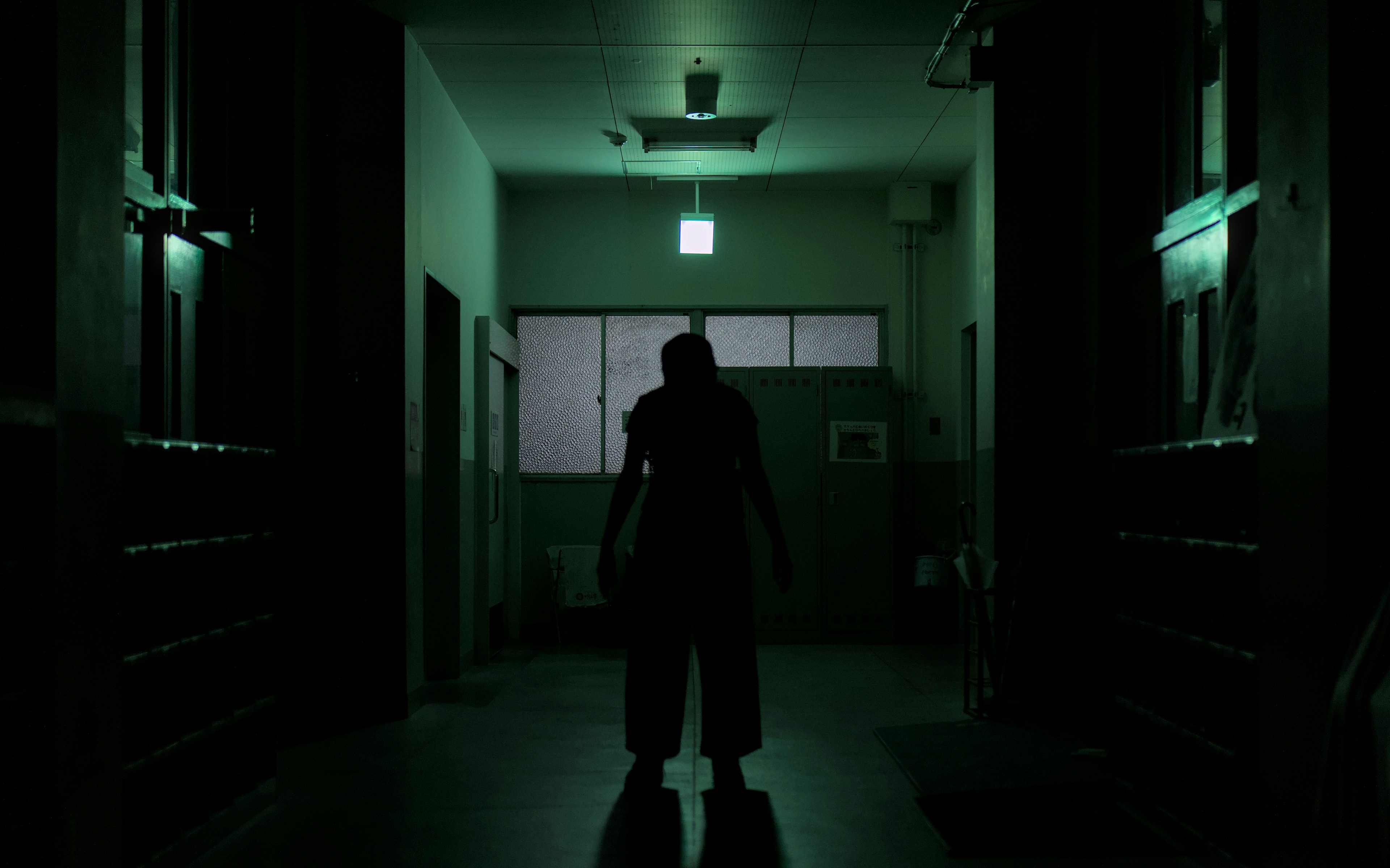 Dark horror corridor