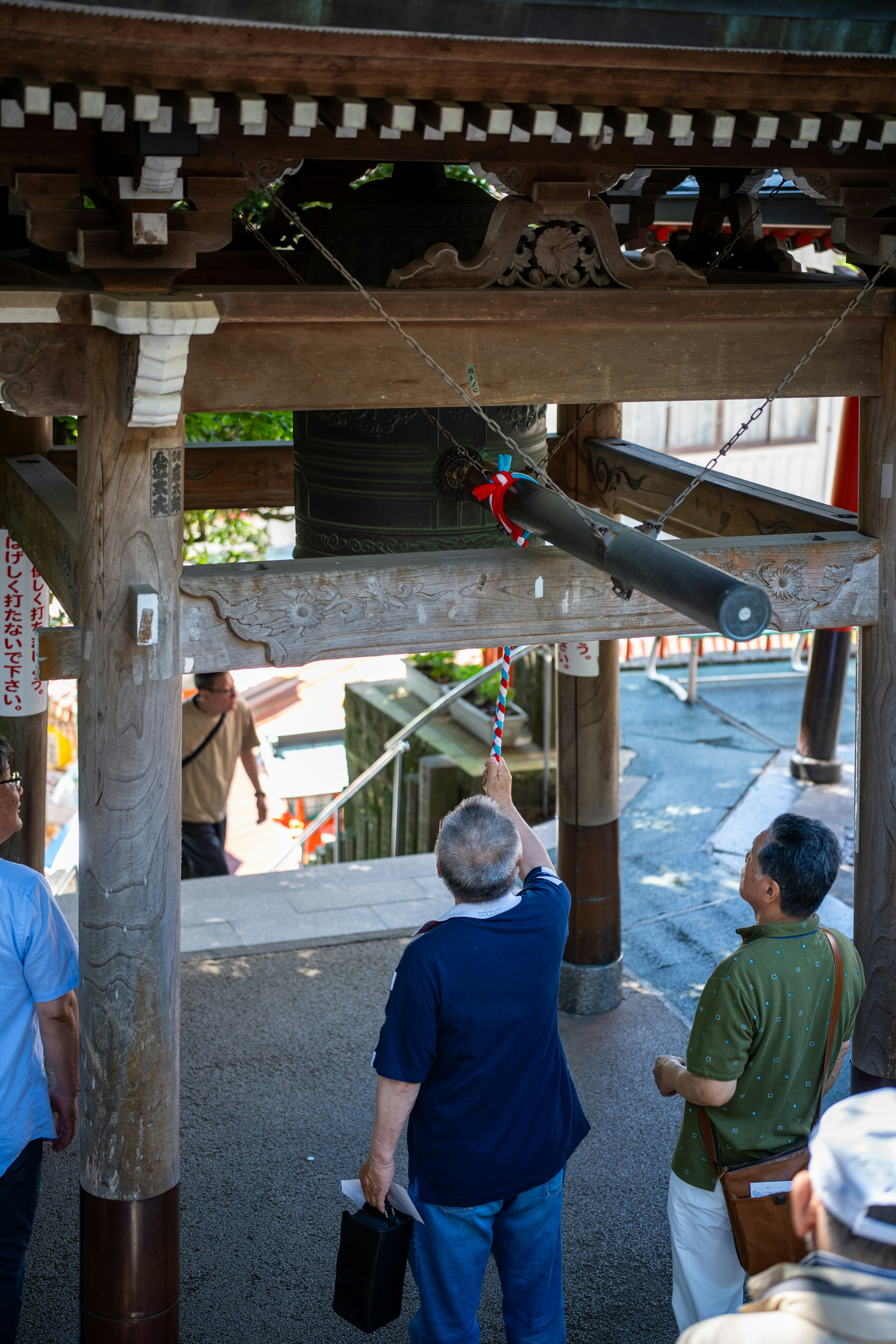 Locals gathering and sharing