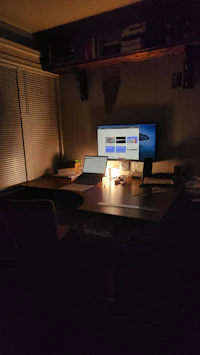 Laptop on a desk
