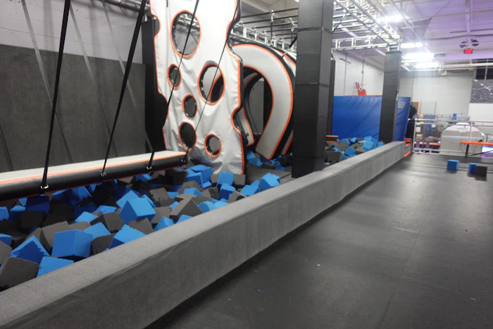 Foam pit obstacle course