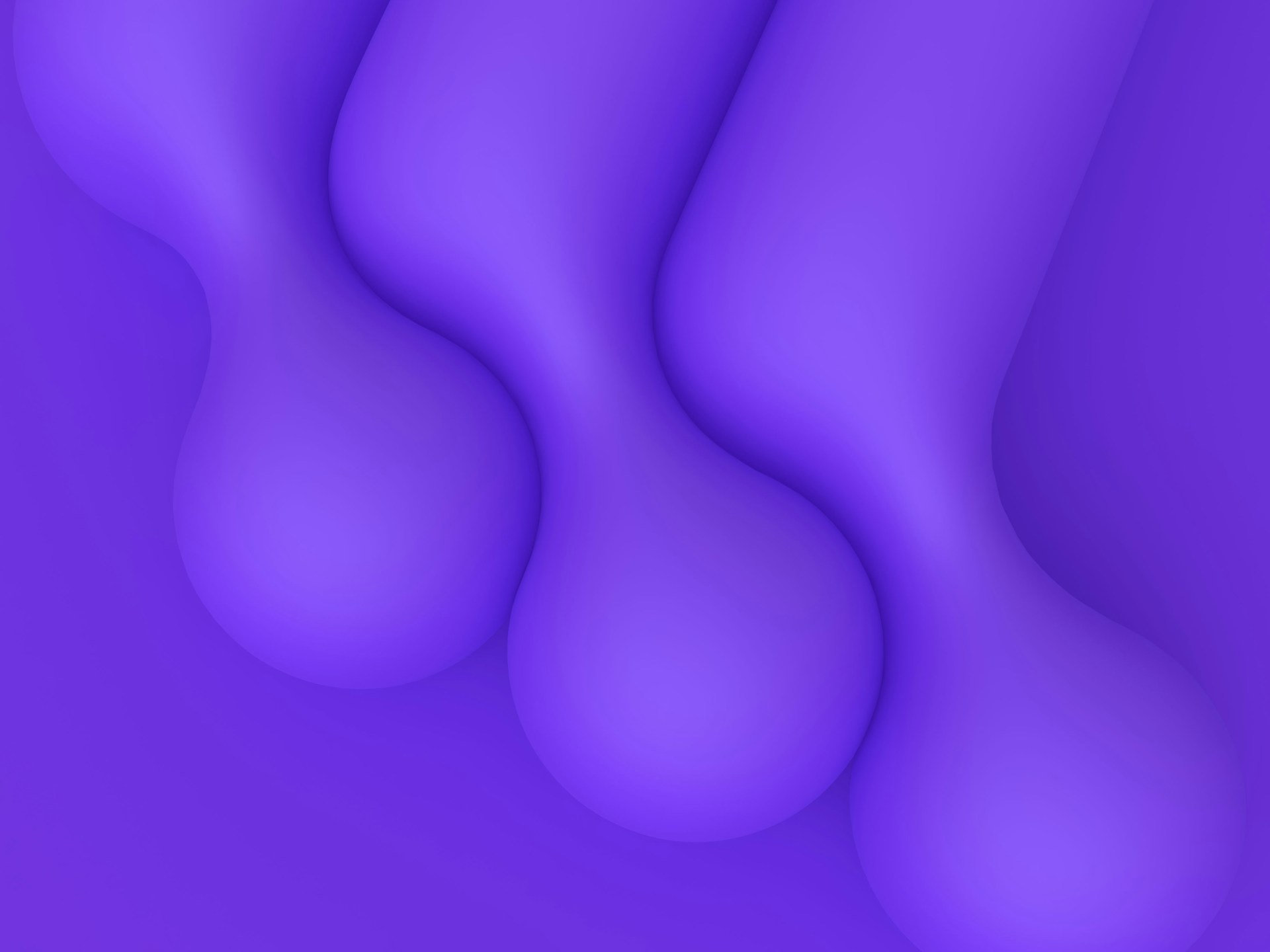 Purple, abstract shapes create a flowing design.