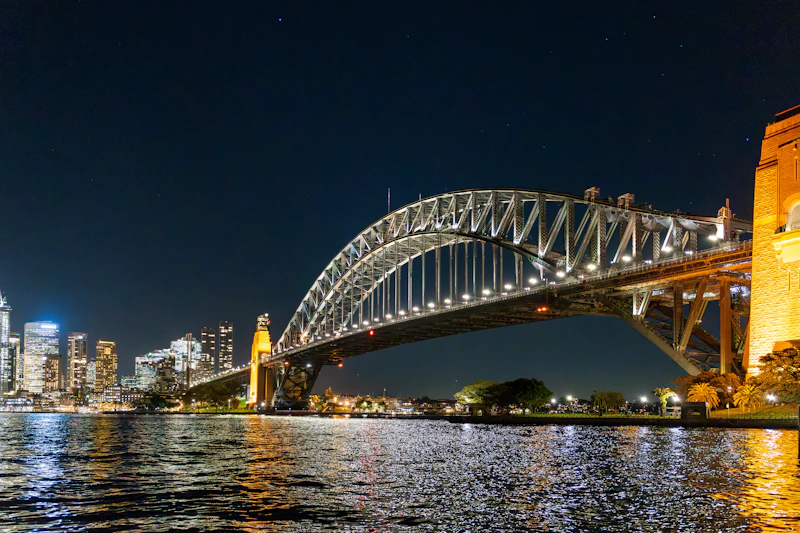 Sydney Harbour Bridge at night
