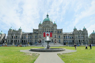 The british columbia parliament buildings are showcased.