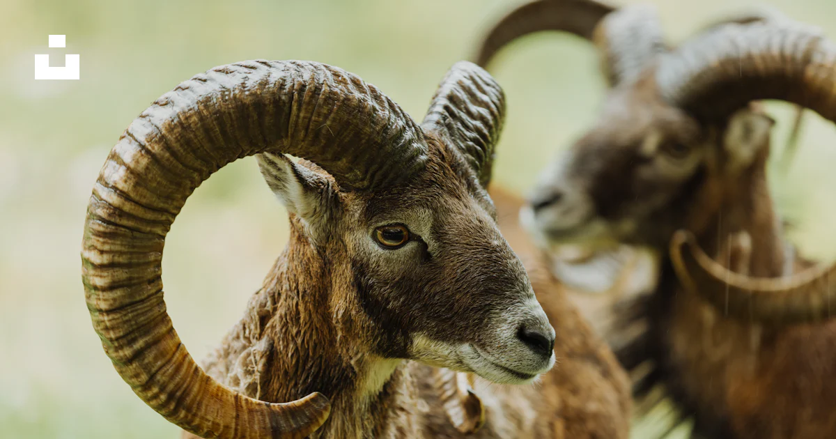 Forest Or Rams Two majestic rams with impressive horns. photo – Free Forest Image on ...