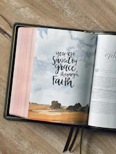 You are saved by grace through faith.