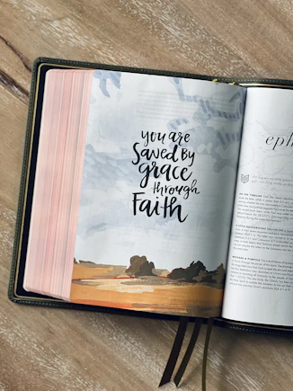 You are saved by grace through faith.