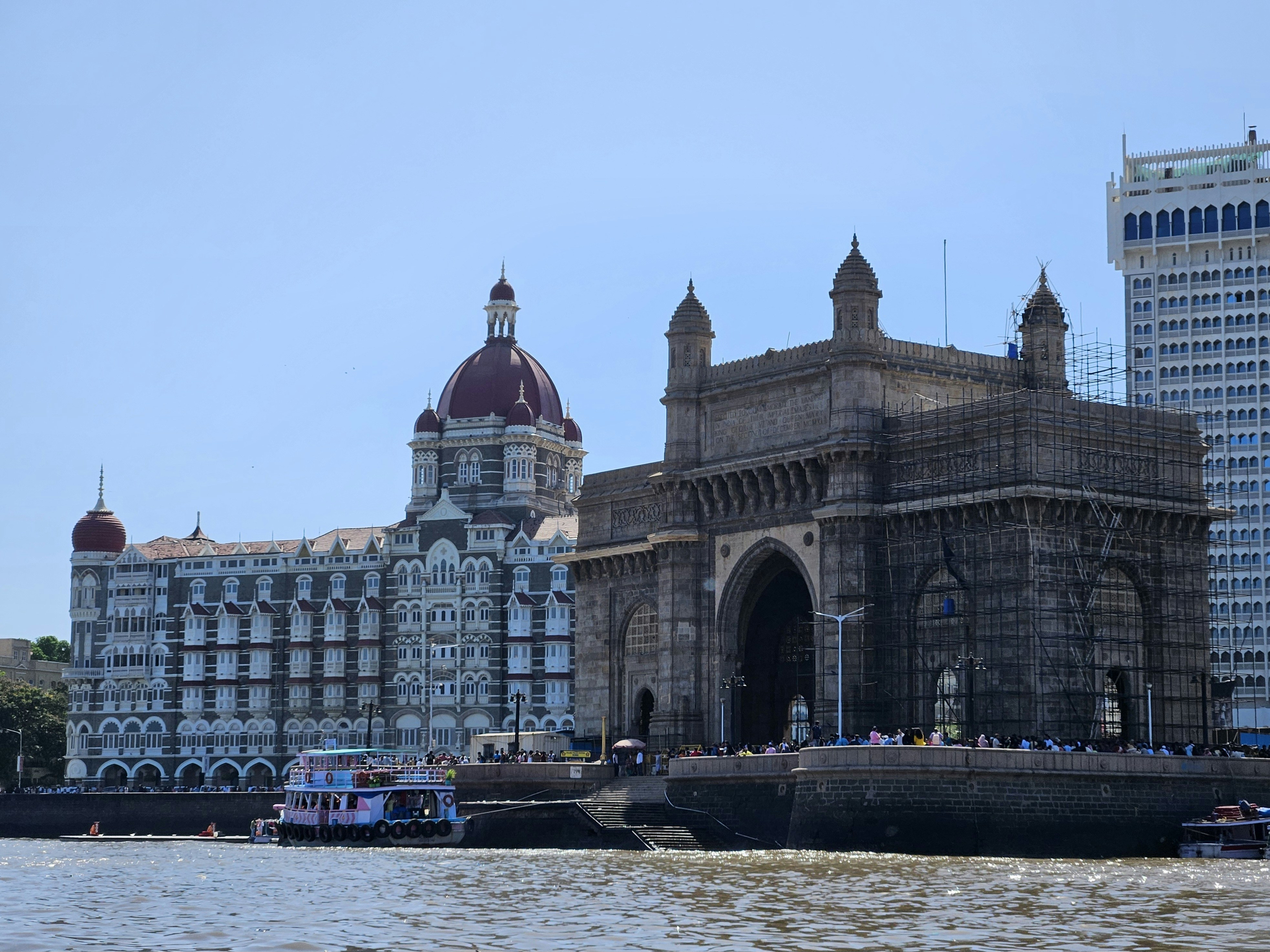 The Gateway of India, Taj Mahal Palace and the Taj Mahal Tower Mumbai