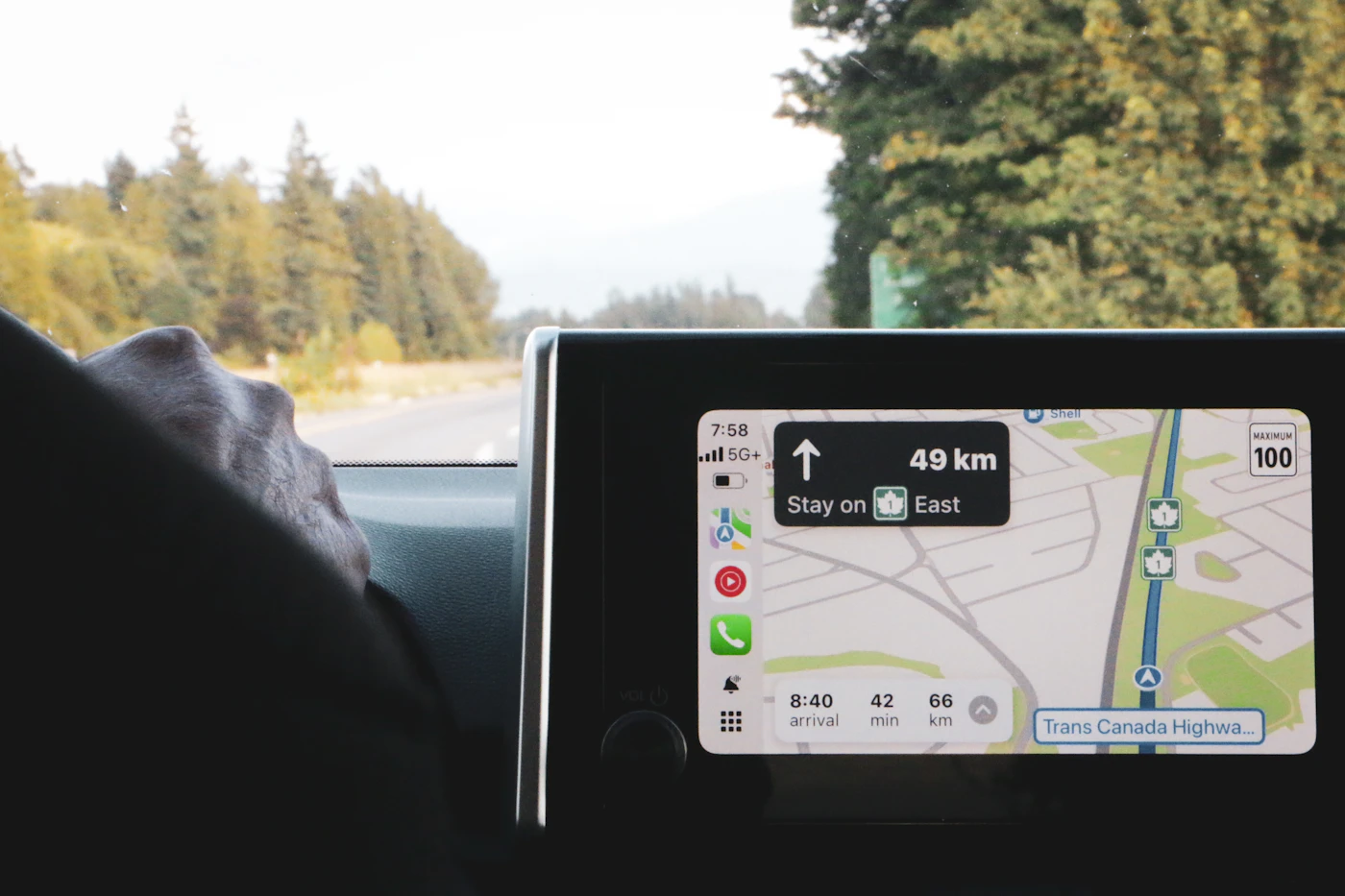 Apple CarPlay op het iDrive-scherm