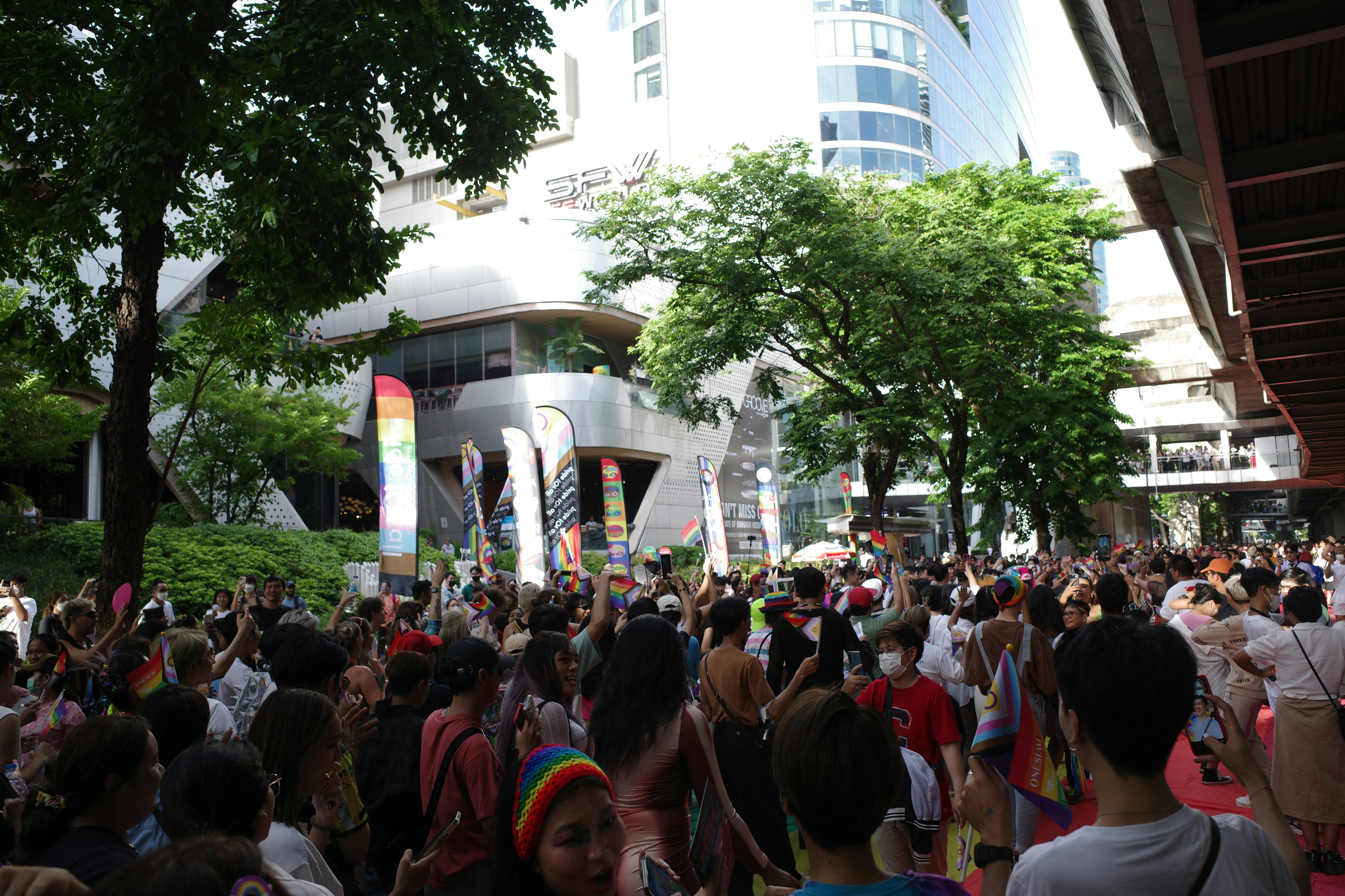 Pride parade celebration
