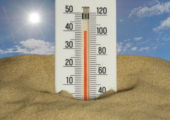Thermomètre température extrême, maladies chroniques et canicule