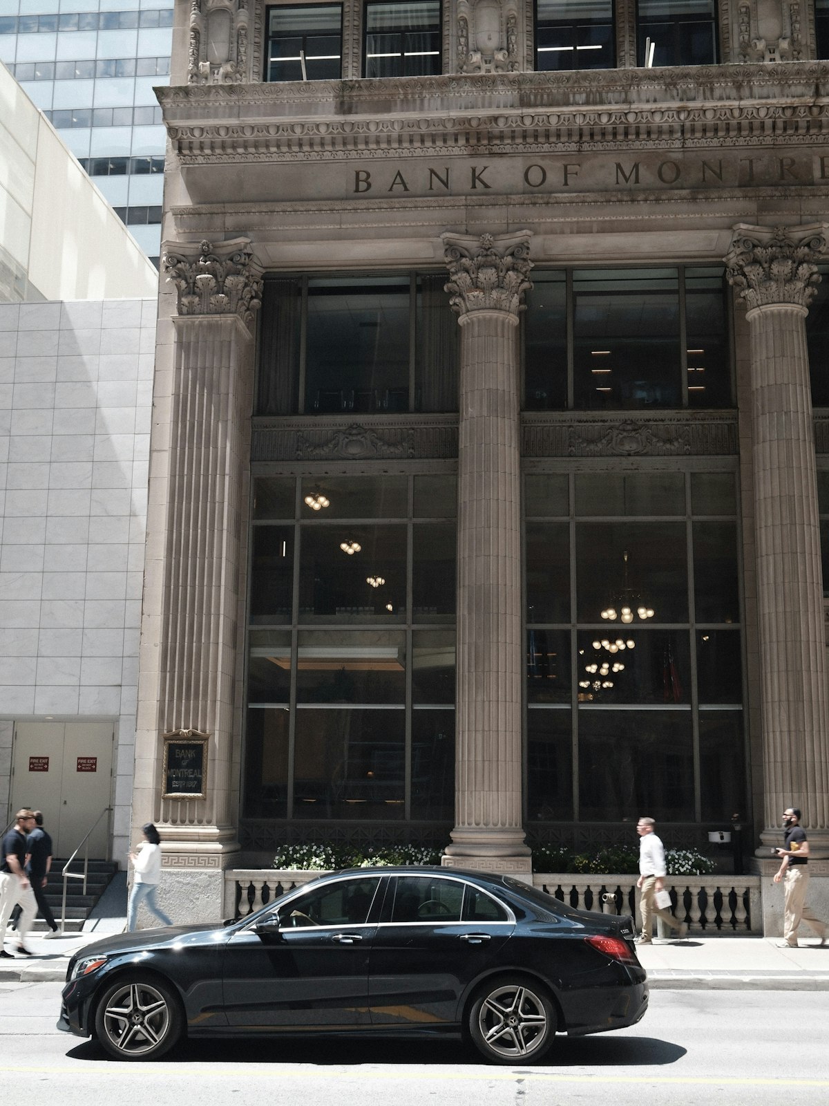 Bank of Montreal heritage building on a Toronto street